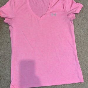 Under Armour Women's Pink V-Neck Top